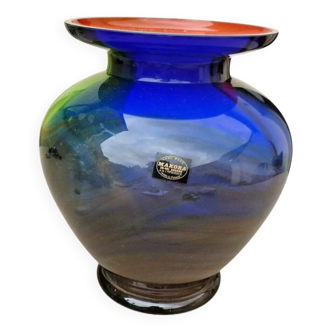 makora multi-color glass vase.
