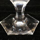11 wine glasses in Crystal cut with diamond tip CRISTALLERIE DE LORRAINE