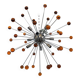 AMBER “STAR” MURANO GLASS SPUTNIK CHANDELIER
