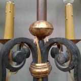 Lampadaire de fer forgé