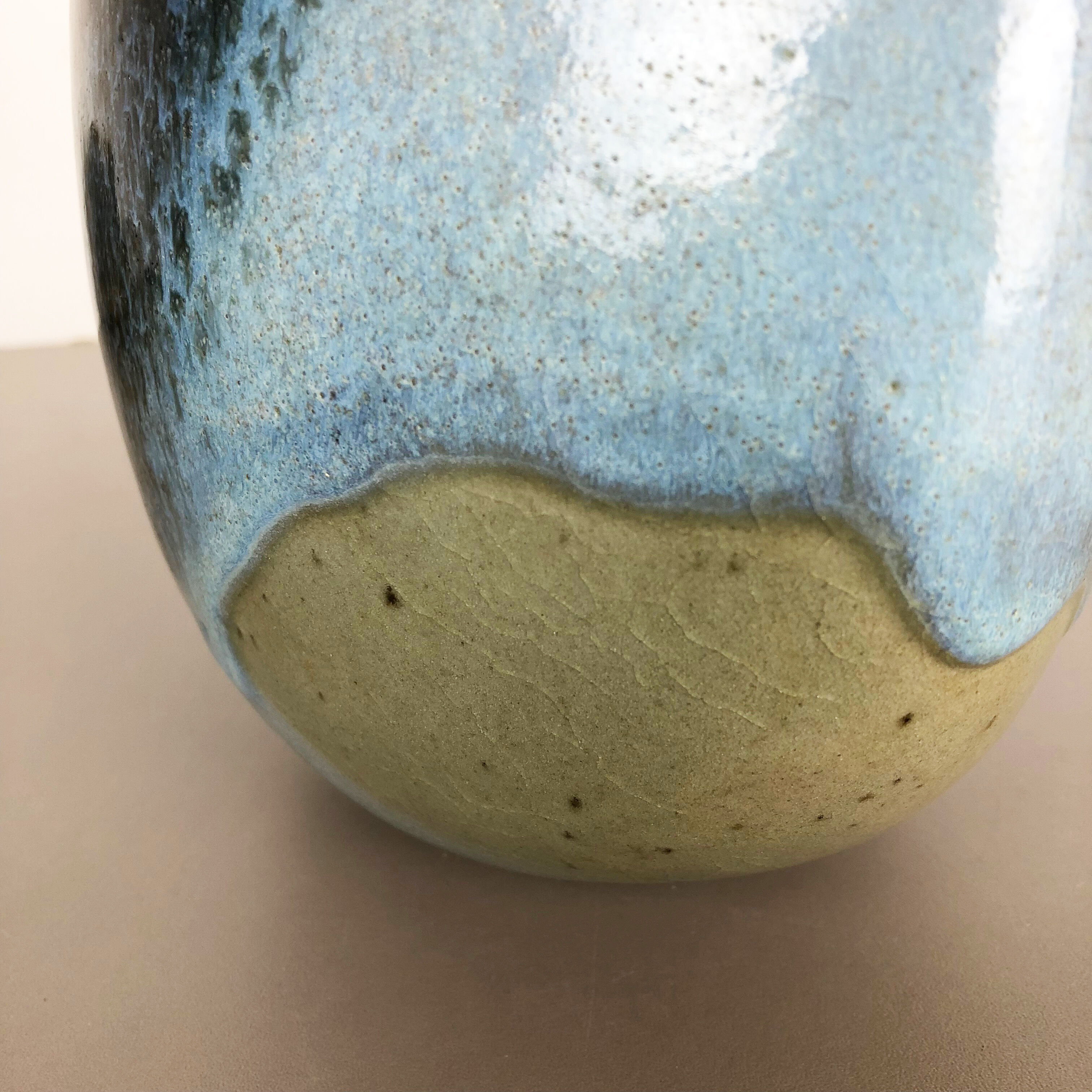 Abstract ceramic studio stoneware vase by Gotlind Weigel, Germany, 1960s