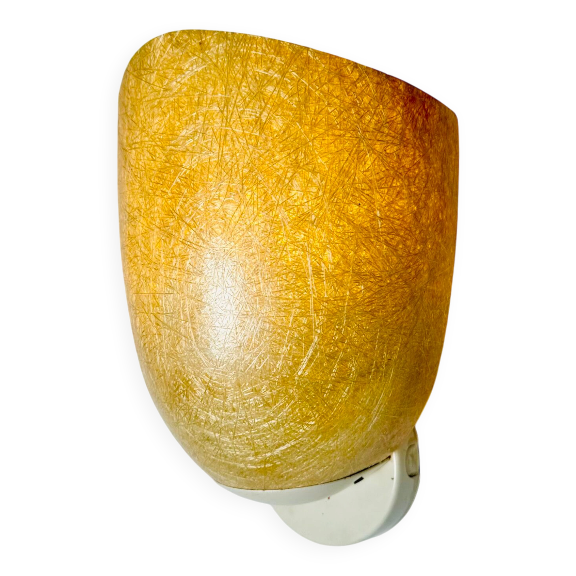 Model Nd11 Fiberglass Wall Lamp By Louis Kalff For Philips, The Netherlands 1950S