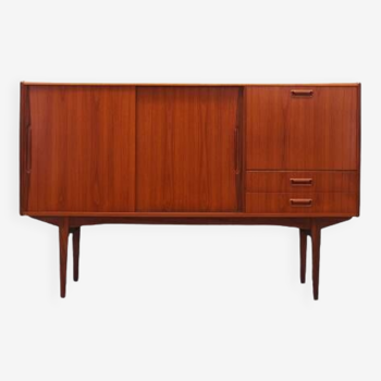 Teak highboard, Danish design, 1960s, production: Denmark