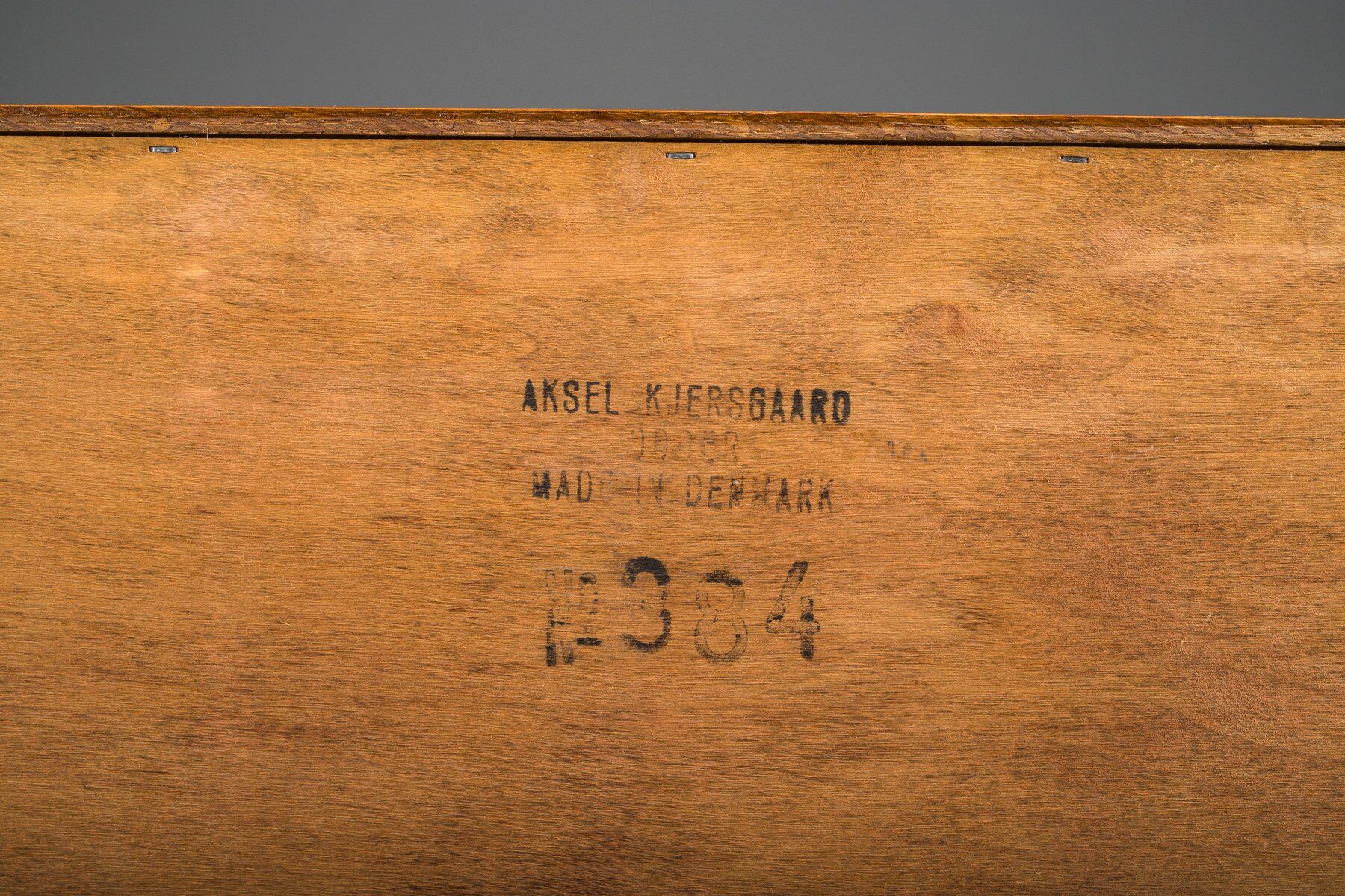 Mid-century modern no. 384 teak bedside table by Aksel Kjersgaard, Denmark, 1960s