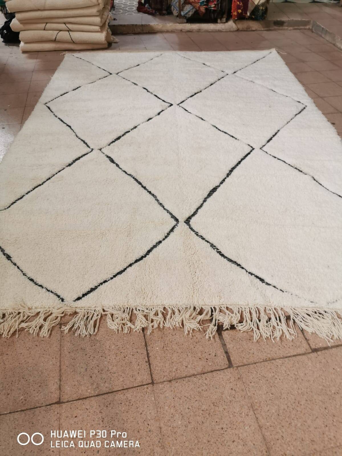 Beni Ouarain Berber Rug "Atlas Diamonds" 3.5*2.5 m