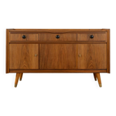 Buffet en placage de noyer, années 1950