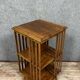 English mahogany revolving bookcase