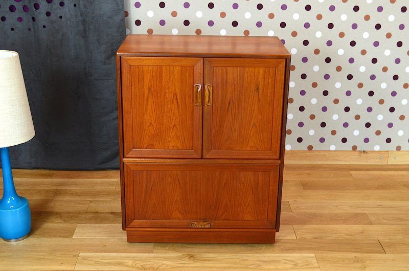 Scandinavian TV cabinet Scandinavian vintage teak 1970