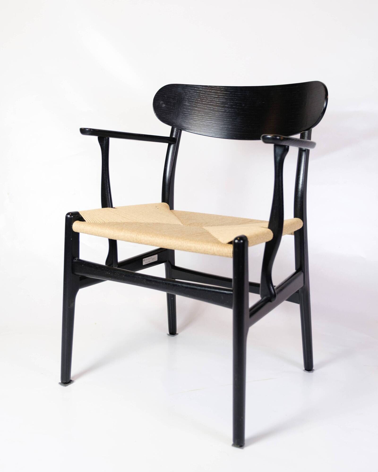 Armchair Model CH26 In Black Oak By Hans J. Wegner For Carl Hansen & Son