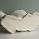White glazed ceramic pot cover, 1950