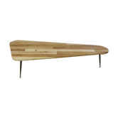 large tripod free-form coffee table