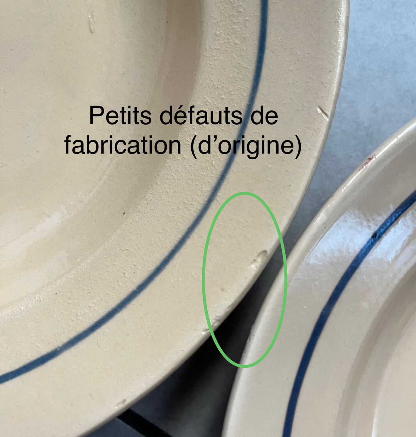 Set of 5 "Annie" Luneville eyelet plates.