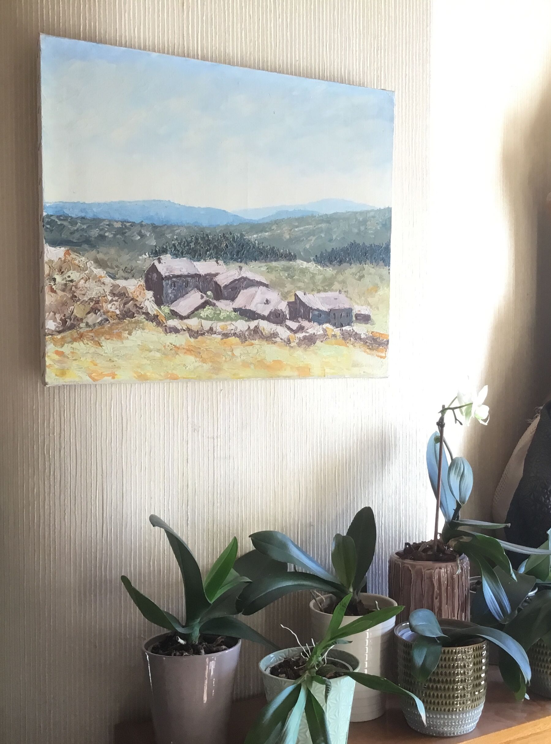 Oil on canvas "Provencal Drôme"