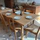 Renovated solid oak farmhouse table