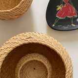 Decoration Vintage stackable baskets