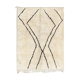 Modern moroccan carpet white contemporary art