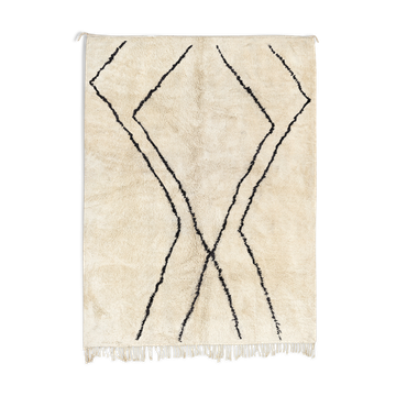 Modern moroccan carpet white contemporary art