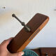 Scandinavian coat rack in solid teak from the 1970s.