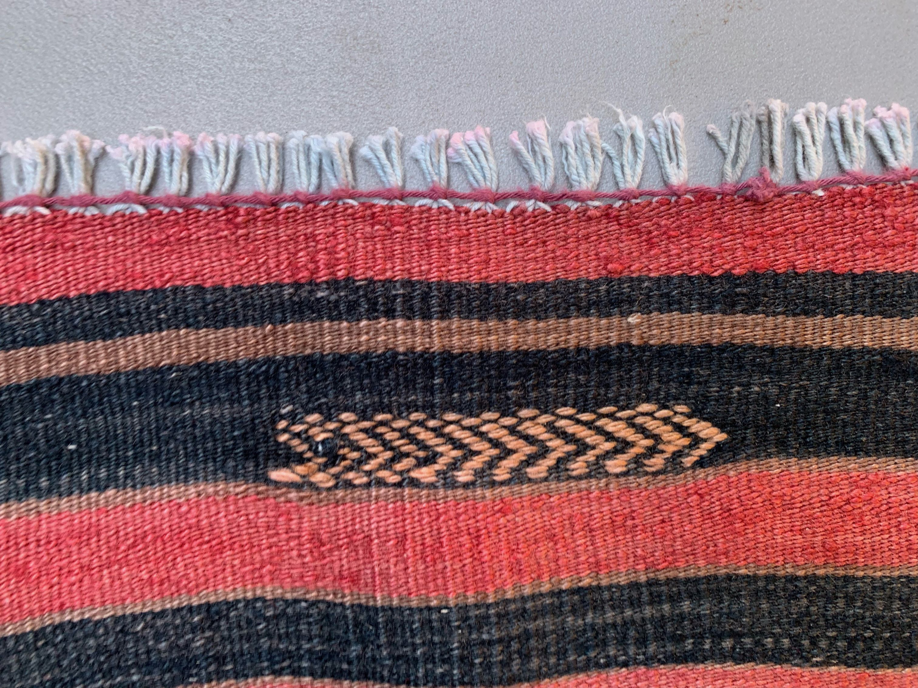 Medium Vintage Turkish Kilim Rug 140x111 cm Wool Kelim