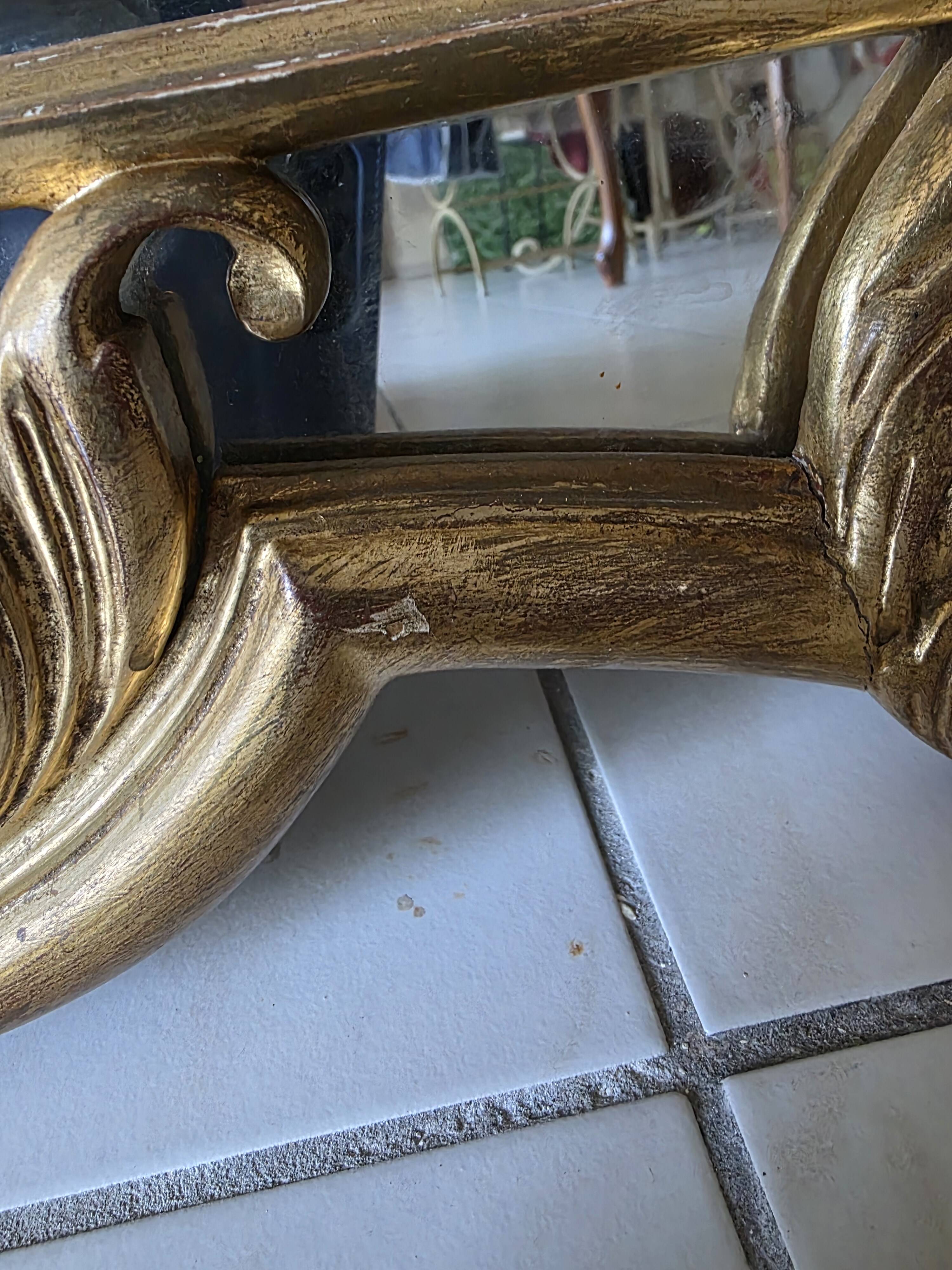 Miroir style Louis XV Rocaille