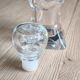 Carafe glass bottle moulded grape bunch vintage | Ball stopper