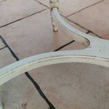 Table basse ancienne style louis xvi avec plateau marbre