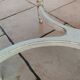 Table basse ancienne style louis xvi avec plateau marbre