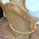 Paire de fauteuils corbeille