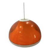 Dijkstra orange acrylic pendant lamp, 1970s