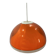 Dijkstra orange acrylic pendant lamp, 1970s