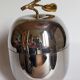 Apple ice bucket in silver metal signed Daniel CREGUT vintage