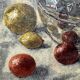 Painting 60's "The Silver Jug" signed Guénégueau