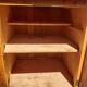 Mado wooden buffet, green and black tray, vintage.