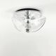 Space Age Glass Ceiling Light 'Wave' Model by by Koch & Lowy for P&P, 1970s