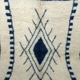 Tapis marocain blanc 250cmx150cm et plus