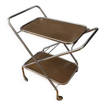 Vintage rolling dessert trolley