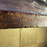 Mahogany bergère chair, stamped, Empire period