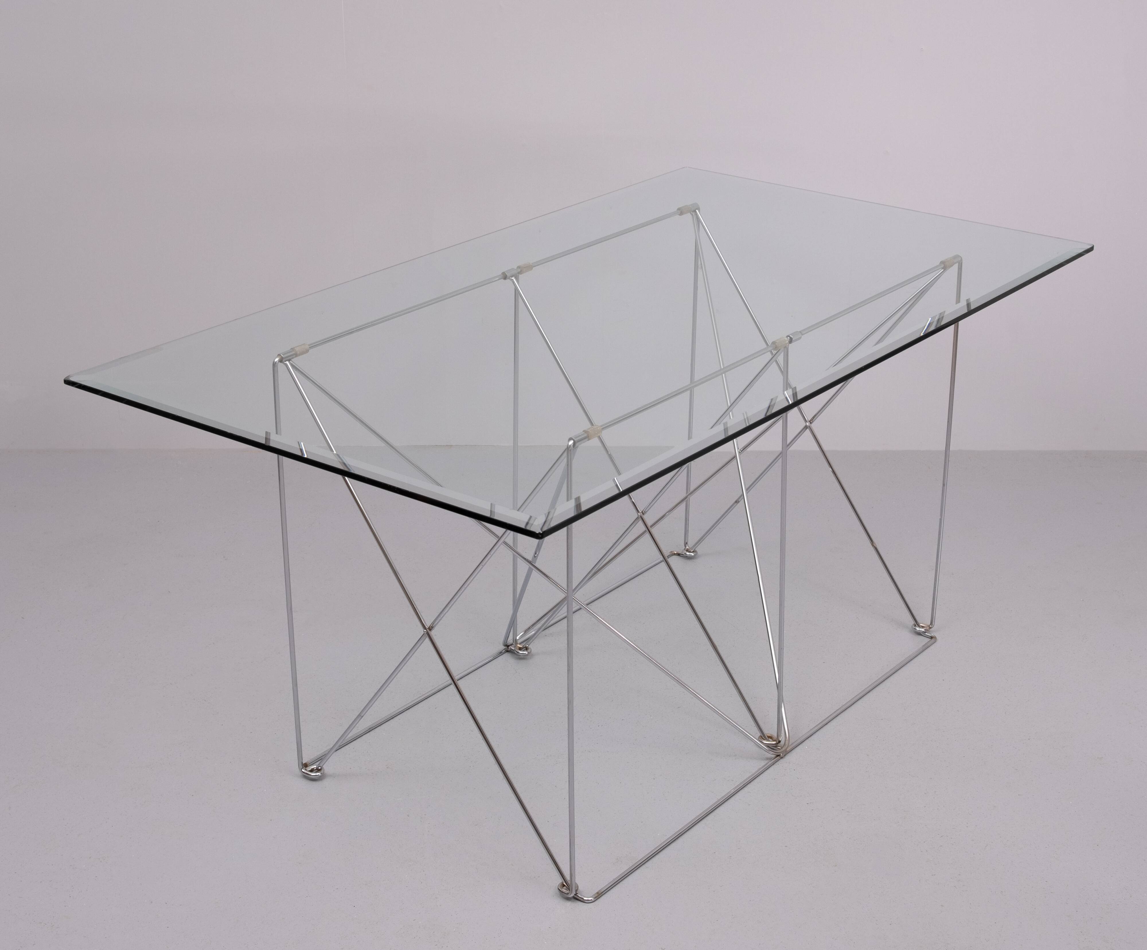 Max Sauze Dining Table With Foldable Base 1970s France