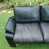 3 seater leather sofa 1970