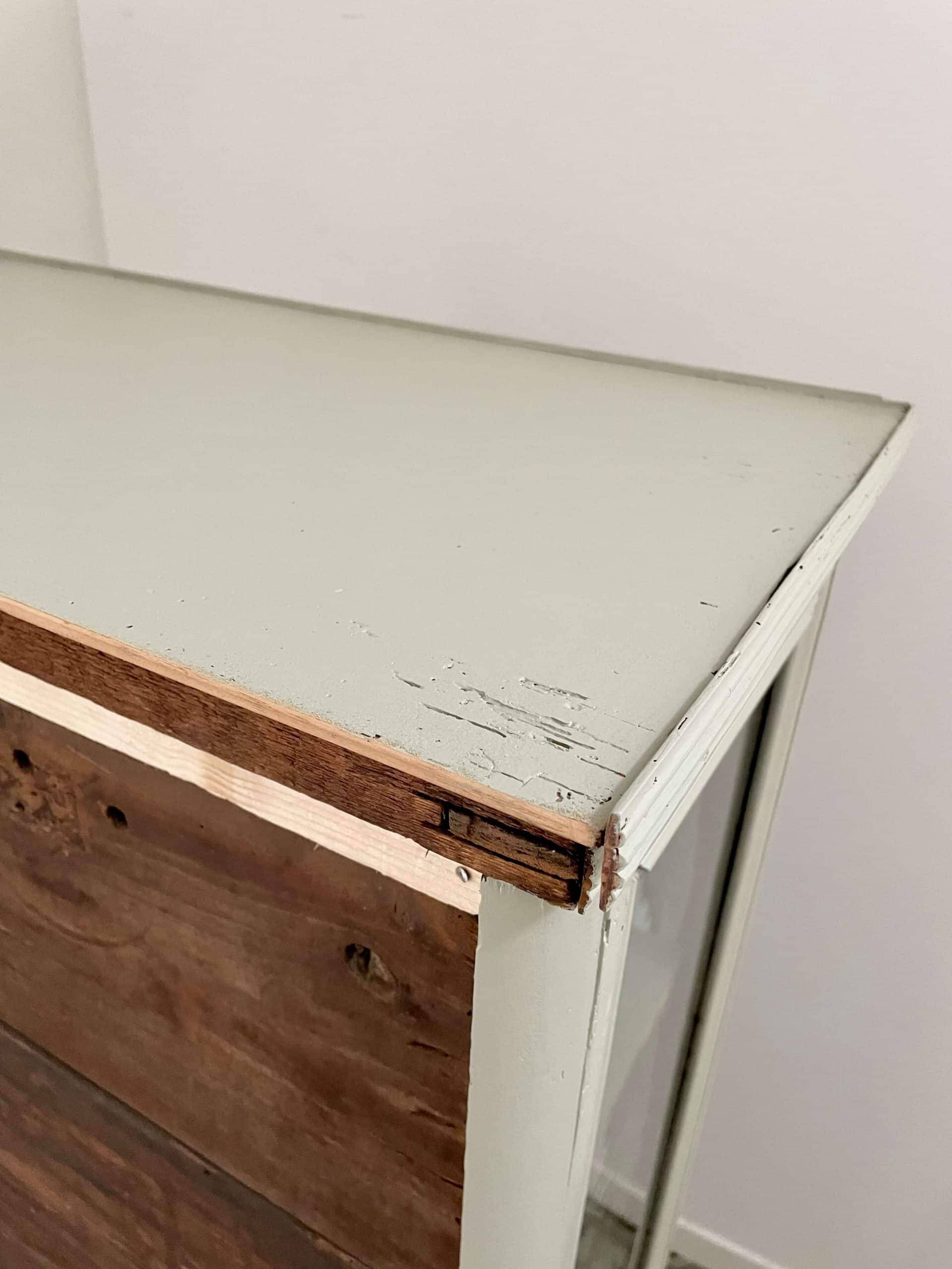 Renovated 1900 glass cabinet