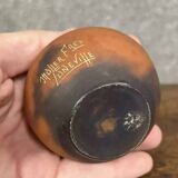 Muller brothers in Lunéville: marbled glass vase from the Art Nouveau period