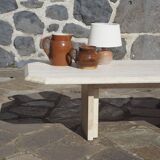Coffee table in travertine