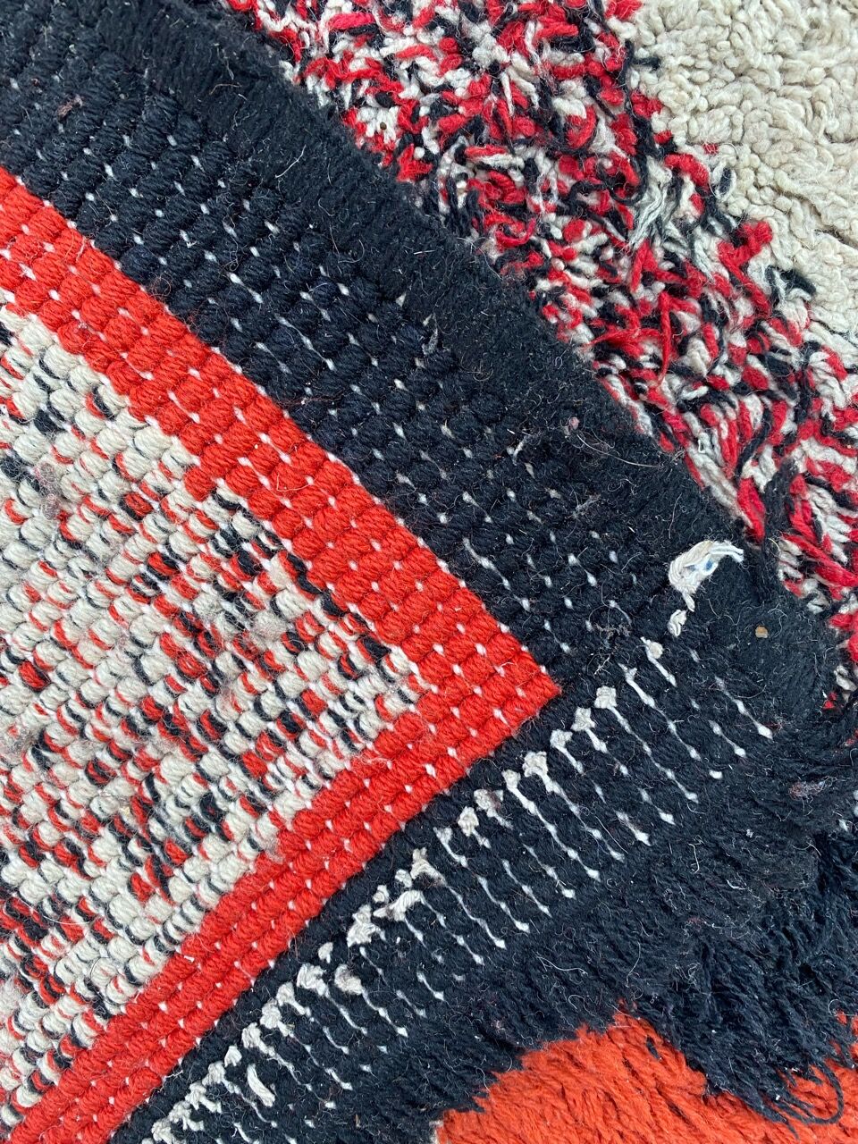 Handmade French Cogolin art deco rug 120x220 cm