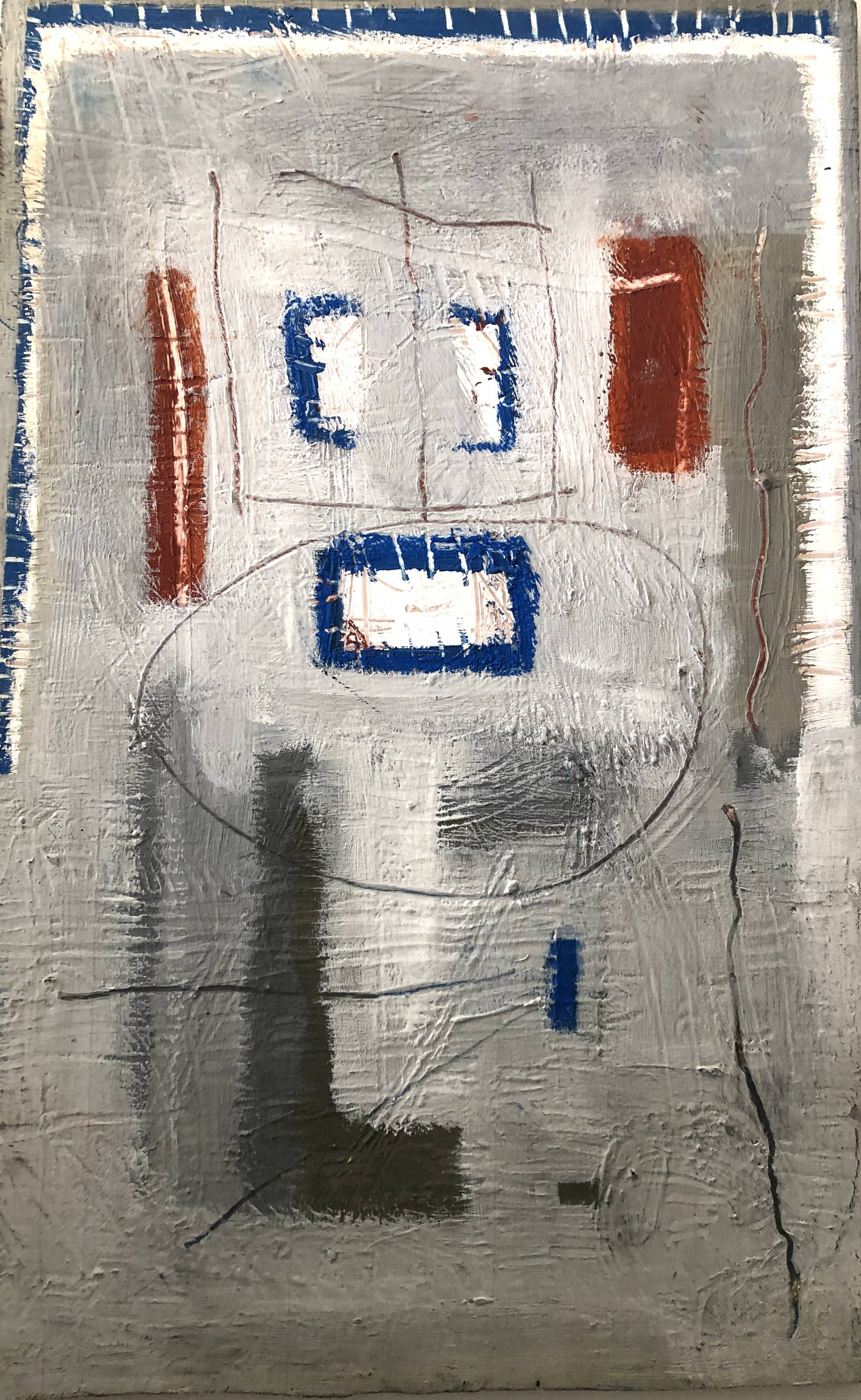 Grey abstract painting