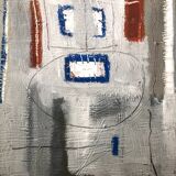 Grey abstract painting