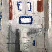 Grey abstract painting