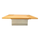 Vintage hidden bar coffee table by Paul michel in ash wood, 1970s