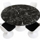 Tulip table Saarinen 120 cm black Marquina marble
