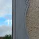 Antique Louis XV style mirror in solid oak with grey patina, 131cm.