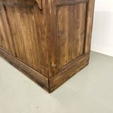 Large old trading counter in solid pine